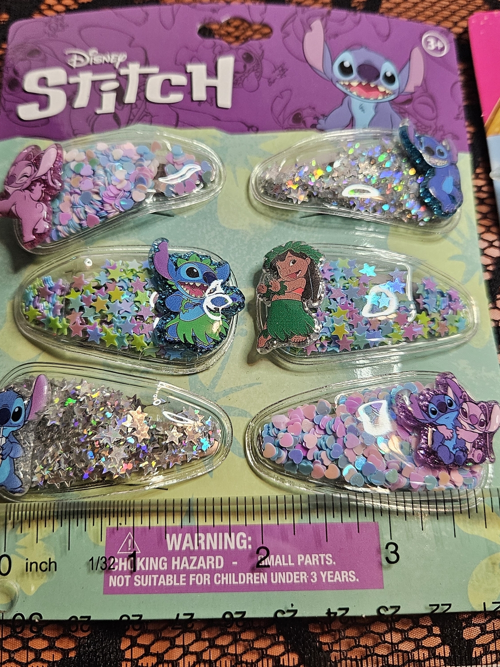 Disney Princess & Stitch Confetti Hair Clips Set - Picture 4 of 5